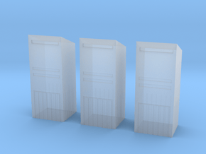 3 Canadian Mailboxes (1:160) in Clear Ultra Fine Detail Plastic