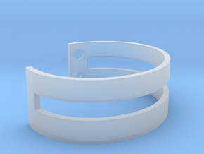 Simple Bracelet in Clear Ultra Fine Detail Plastic