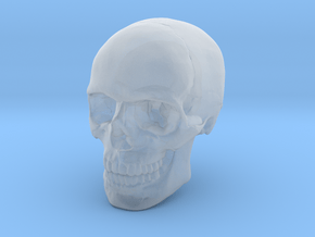 8mm 0.3in Human Skull for earring in Clear Ultra Fine Detail Plastic