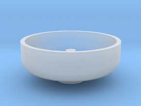 3/4" Scale Nathan Whistle Bowl in Clear Ultra Fine Detail Plastic