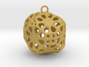 Christmas Bauble No.3 in Tan Fine Detail Plastic