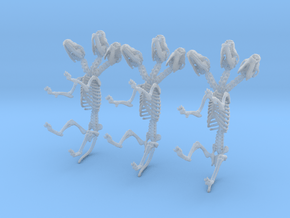 Cerberus Skeletons 32mm in Clear Ultra Fine Detail Plastic