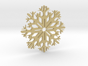 SnowFlake Design in Tan Fine Detail Plastic