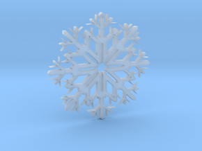 SnowFlake Design in Clear Ultra Fine Detail Plastic