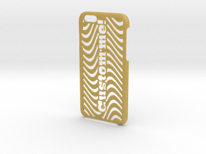 iPhone 6 Case - Customizable in Tan Fine Detail Plastic