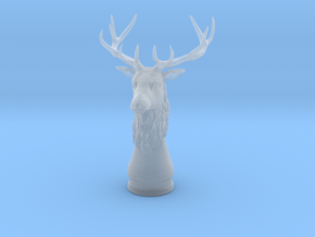 Deer head in Clear Ultra Fine Detail Plastic
