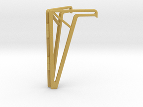 Simple Foldable Phone Stand in Tan Fine Detail Plastic