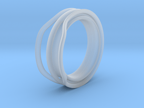 Tesla Ring - EU Size 56 in Clear Ultra Fine Detail Plastic
