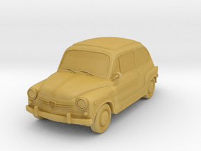 Fiat 600 in Tan Fine Detail Plastic