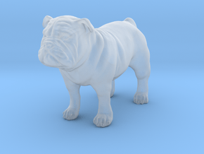 Bulldog  in Clear Ultra Fine Detail Plastic