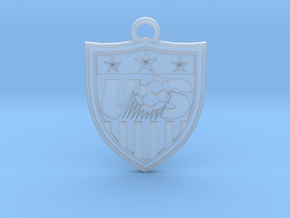 US national Team logo keychain in Clear Ultra Fine Detail Plastic