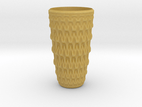 Vase 5 in Tan Fine Detail Plastic