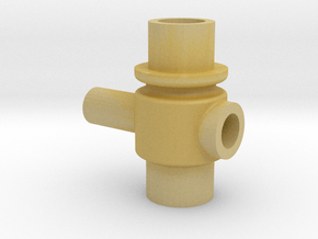 1 1/2" Scale Nathan Whistle Valve Body in Tan Fine Detail Plastic