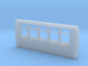Baldie Square Window Side Combination  in Clear Ultra Fine Detail Plastic