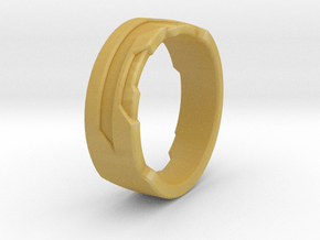 Ring Size A in Tan Fine Detail Plastic