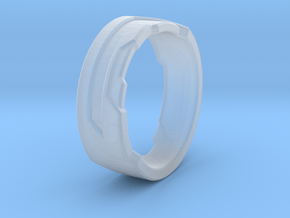 Ring Size A in Clear Ultra Fine Detail Plastic