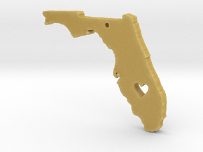 I love Florida Pendant in Tan Fine Detail Plastic