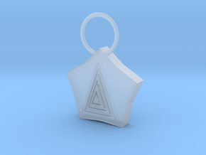 Pyramid Pendant in Clear Ultra Fine Detail Plastic