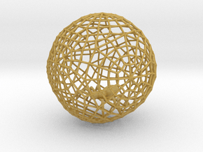 Bauble, Ball, Spider in Web in Tan Fine Detail Plastic