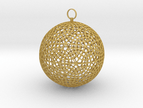 Christmas ornament in Tan Fine Detail Plastic
