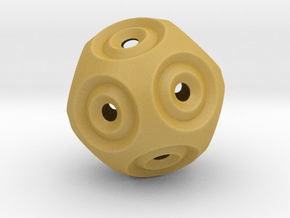 Sphere -O in Tan Fine Detail Plastic