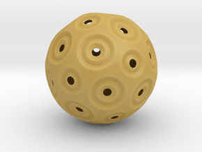 Sphere - O in Tan Fine Detail Plastic