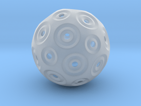 Sphere - O in Clear Ultra Fine Detail Plastic