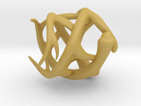 Antler Ring - Size 7(UPDATED) in Tan Fine Detail Plastic