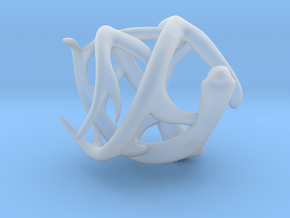 Antler Ring - Size 7(UPDATED) in Clear Ultra Fine Detail Plastic