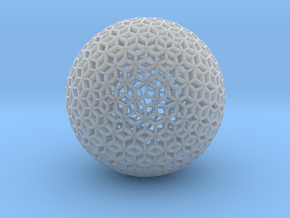 Diamond Sphere Mesh in Clear Ultra Fine Detail Plastic