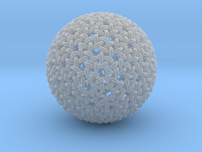 Dense Weave Sphere in Clear Ultra Fine Detail Plastic