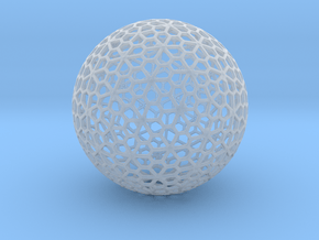 Floral Pattern Sphere in Clear Ultra Fine Detail Plastic