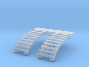 O Scale Roof Ladders for B&QT 8000 Trolley in Clear Ultra Fine Detail Plastic