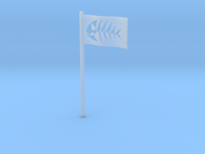 Fish Flag for Starch-Bishop's Palace in Clear Ultra Fine Detail Plastic