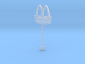 McDonalds pole-5cm (n-scale) in Clear Ultra Fine Detail Plastic