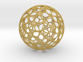 Sphere - O - Mesh in Tan Fine Detail Plastic