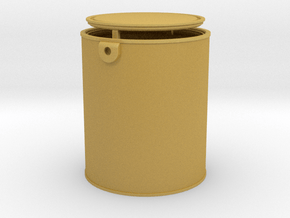 1/6 Scale Gallon Paint Can in Tan Fine Detail Plastic