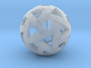 Triango Mesh Sphere in Clear Ultra Fine Detail Plastic