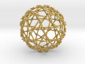 Bamboo Sphere in Tan Fine Detail Plastic