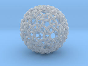 Weave Mesho Sphere in Clear Ultra Fine Detail Plastic
