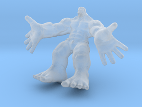 Hulk figure with nice details in Clear Ultra Fine Detail Plastic