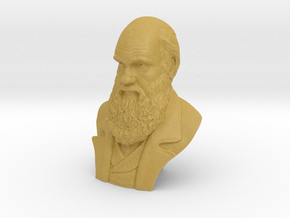 Charles Darwin 6" Bust in Tan Fine Detail Plastic