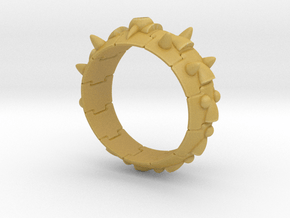 Armor Ring 01 (with stone hole) US13.5 in Tan Fine Detail Plastic