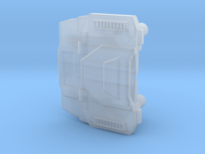 Extremely Noisy Robot Chest in Clear Ultra Fine Detail Plastic