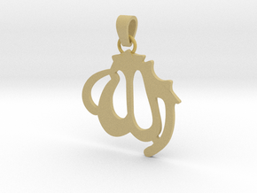 Allah Necklaces in Tan Fine Detail Plastic