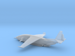 Zues C-135 warplane (small) in Clear Ultra Fine Detail Plastic