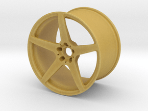 Scaled 1:12 5 Spoke Performance Wheel in Tan Fine Detail Plastic