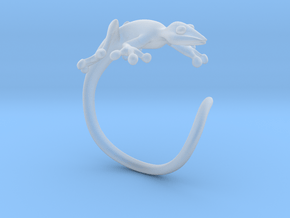 Gekko Wraparound Ring in Clear Ultra Fine Detail Plastic