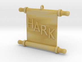 Ornament, Scroll, Hark in Tan Fine Detail Plastic
