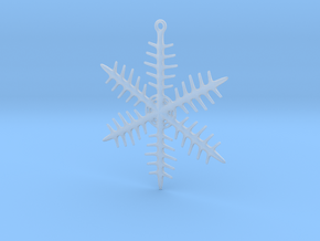 Ornament, Snowflake 000 in Clear Ultra Fine Detail Plastic